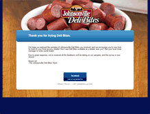 Tablet Screenshot of delibites.johnsonville.com