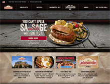 Tablet Screenshot of johnsonville.com